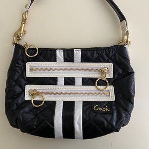 AUTHENTIC COACH POPPY BLACK SKI BUNNY TOP HANDLE